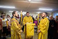 Архиерейское богослужение в Преображенском храме посёлка Загорянский 